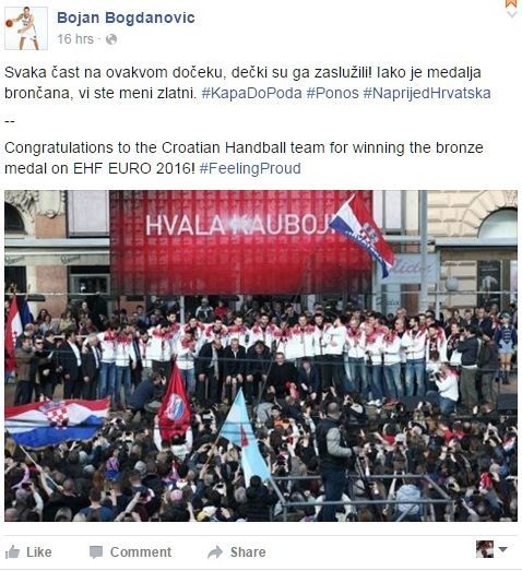 Bogdanović, rukometaši