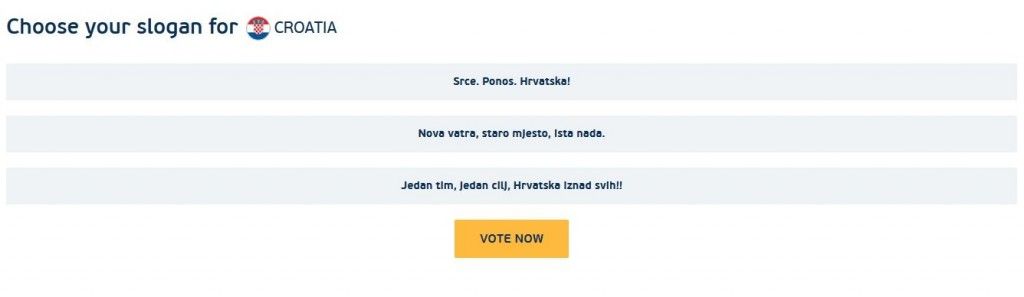 Slogan, Hrvatska