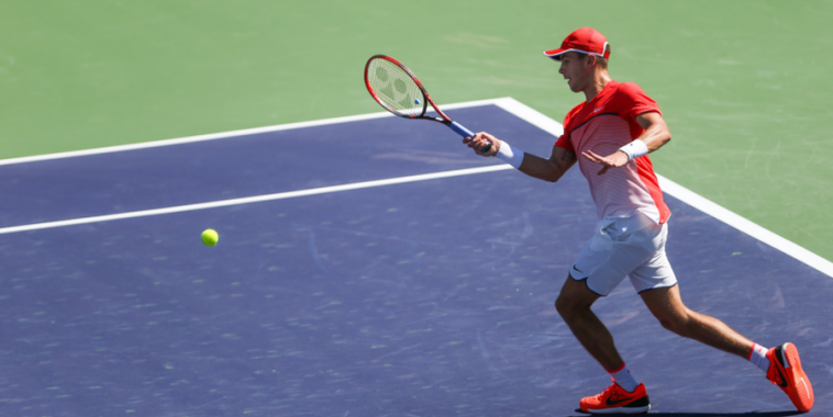 Ćorić, Foto Matt Hazlett,BNP Paribas Open