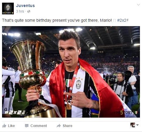 Mandžukić, rođendan