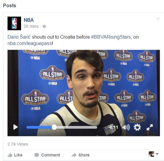 Šarić, Facebook