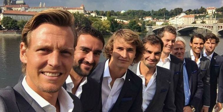 Čilić, Rafa, Federer, Instagram
