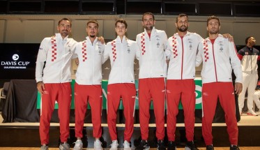 Ivan Dodig, Dino Prižmić, Matej Dodig, Marin Čilić, Mate Pavić, Nikola Mektić_DC Osijek HR - FRA_20250911